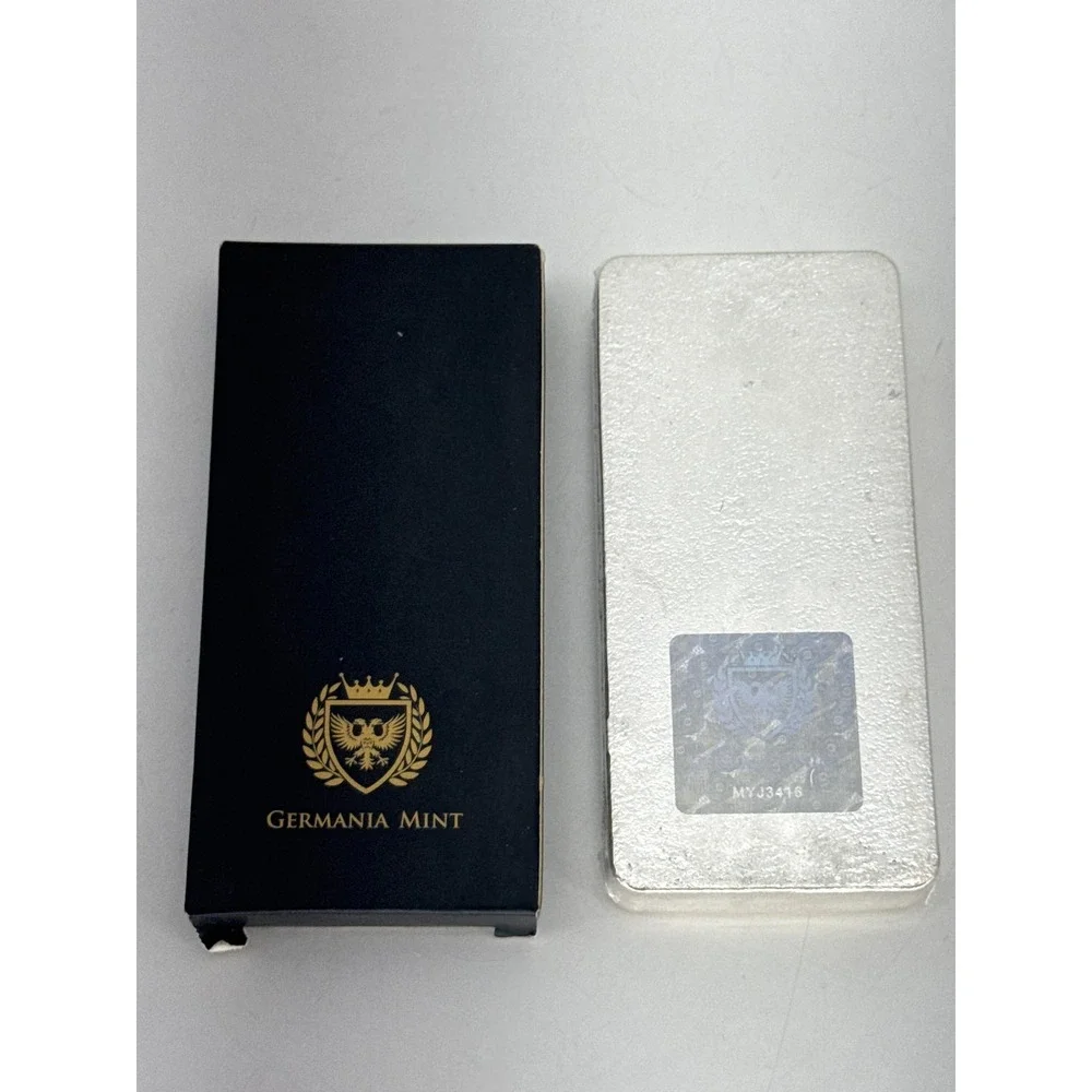 Germania Mint 999 Fine Silver Bar 1000g Bullion Serialized Sealed in Box Cast